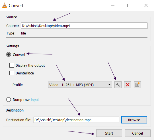 Converting Files in VLC