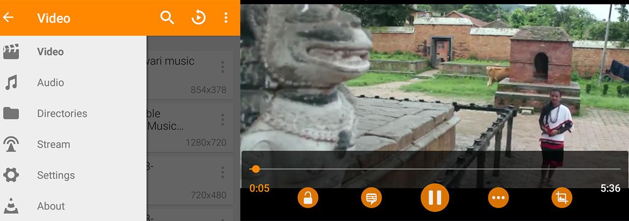 VLC App For Android Screenshot