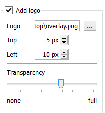 Overlay Logo Options