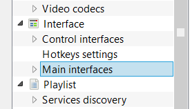 Main Interfaces