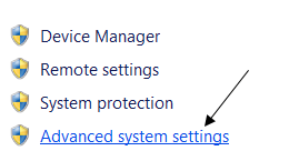 Advanced System Settings