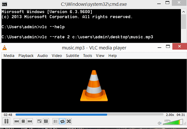 VLC Command Prompt