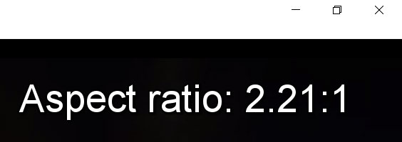 Aspect Ratio in VLC