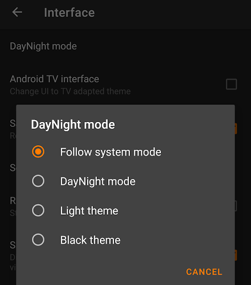 Day and Night Mode in VLC