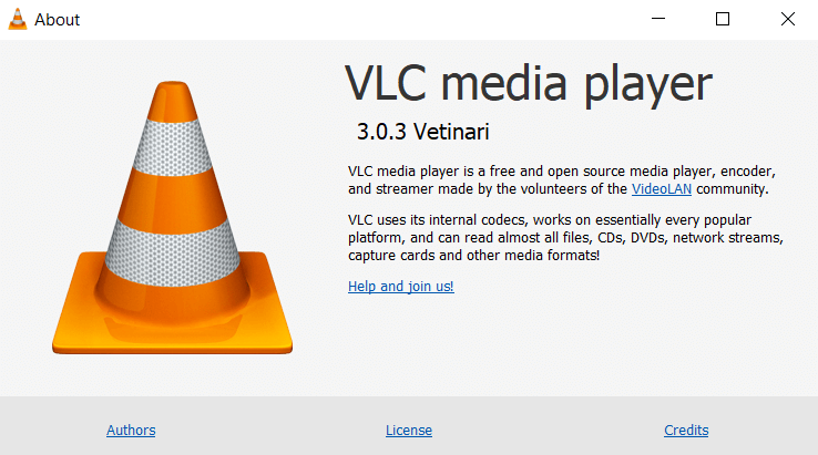 About VLC Media Player