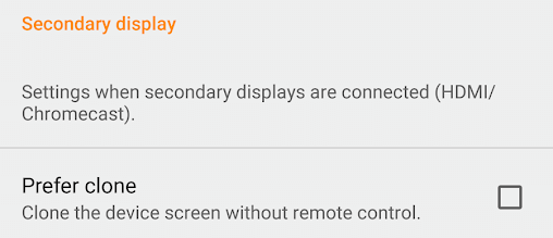 Display Remote Control vs Clone
