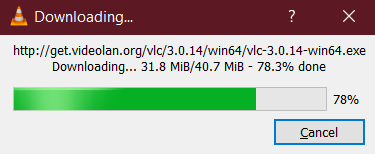 Downloading VLC Update