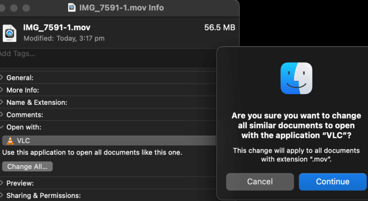 Change Default Player VLC on Mac